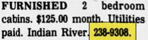 Oxendales Motor Court (Rainbow Park Cabins) - Jan 10 1975 Ad (newer photo)